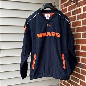 NFL Navy and Orange BEARS Pullover Team Jersey 2XL